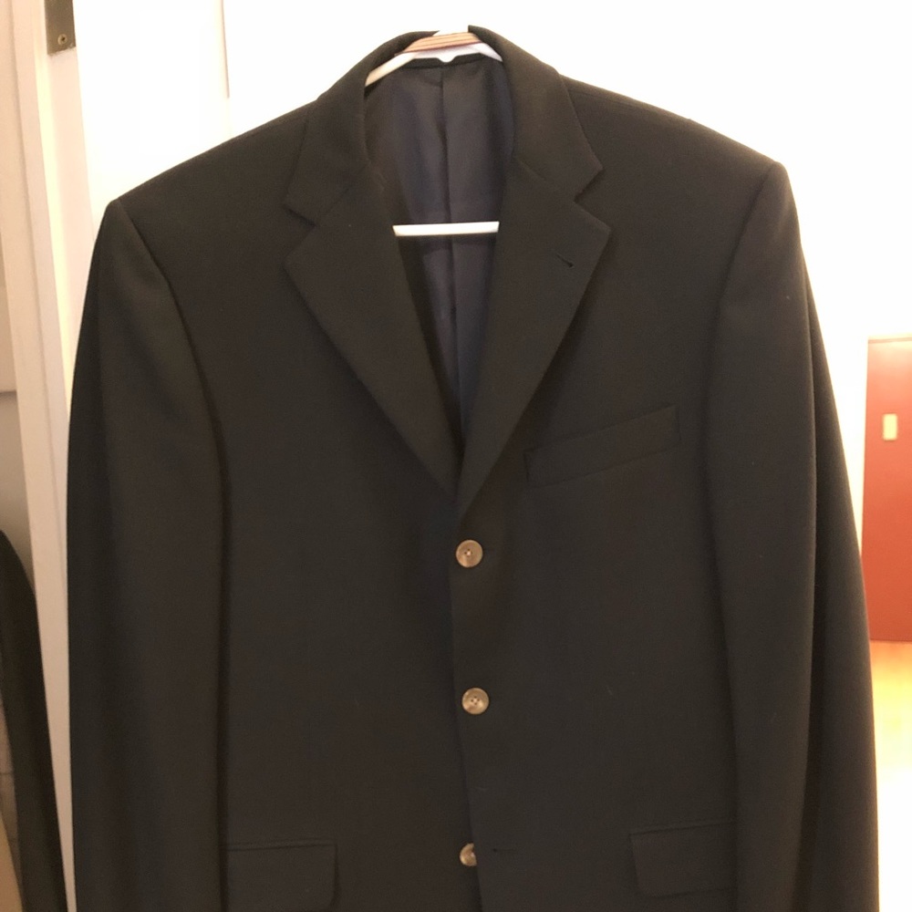 Burberry London three-button Navy Blazer - 40R