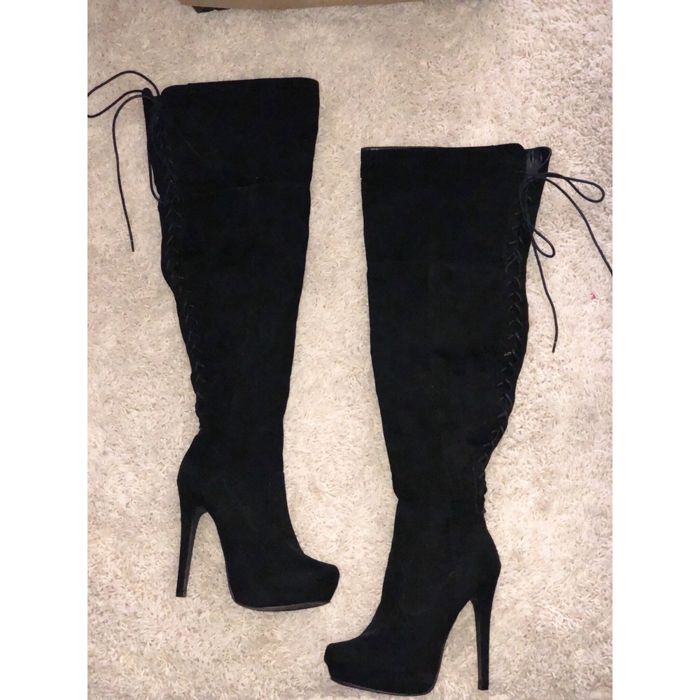 Thigh High/ Over the Knee Boots, Black
