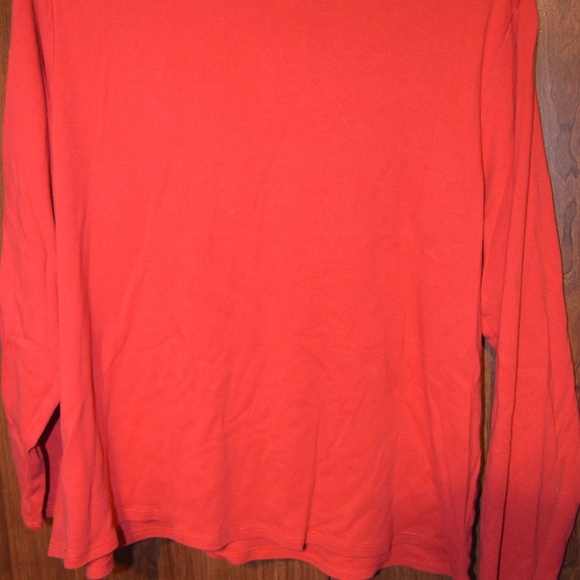 Avenue Satin Trim Tee Plus Size 18/20 Long Sleeve - Picture 3 of 4