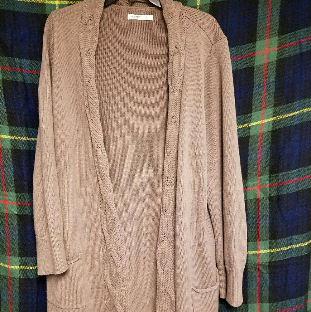 Old Navy long open cardigan cozy sweater