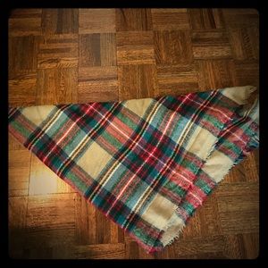 Zara plaid blanket scarf