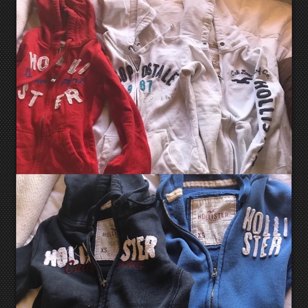 ❌❌SOLD❌❌❌4 Hollister Hoodies 1 Aeropostale lot