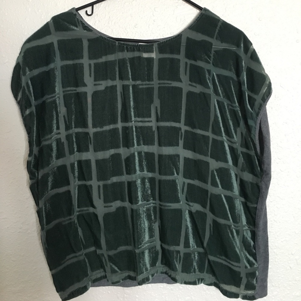 Urban Outfitters velvety green crop top