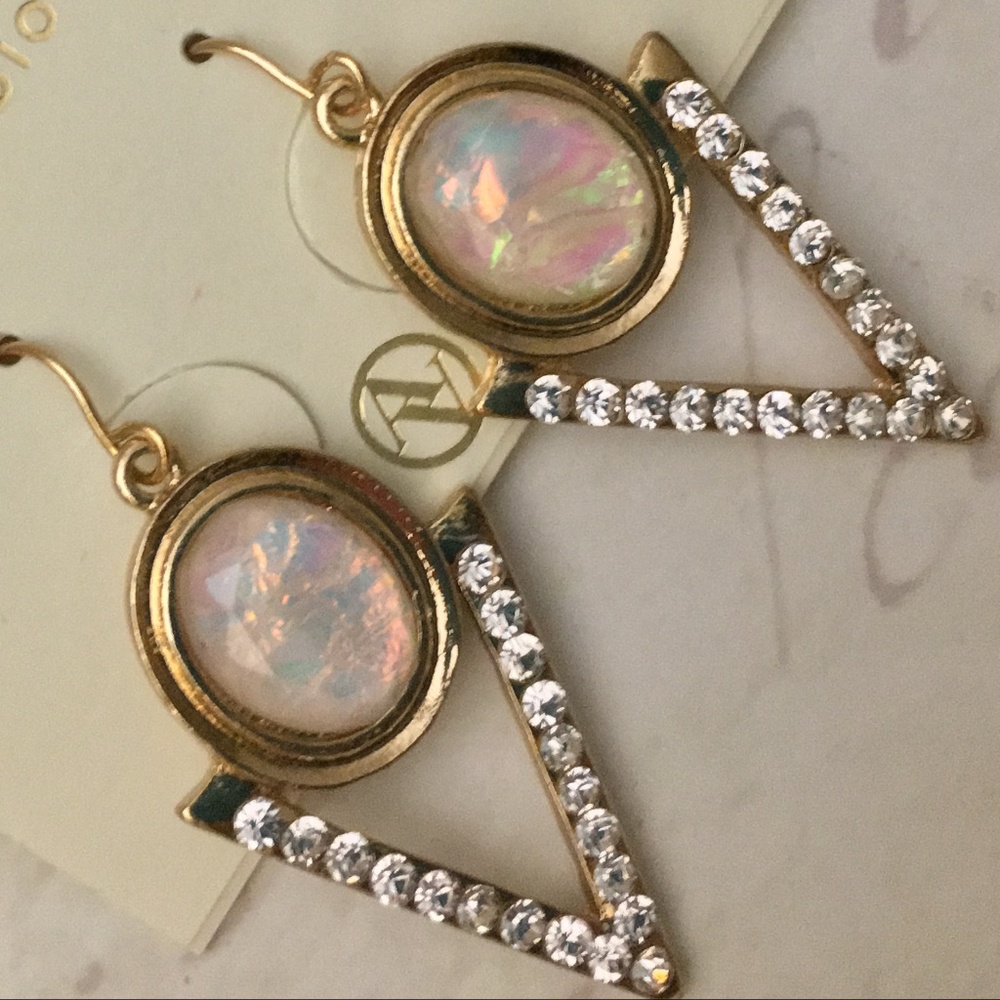 ADRIENNE VITTADINI Rhinestone and Opal Dangle