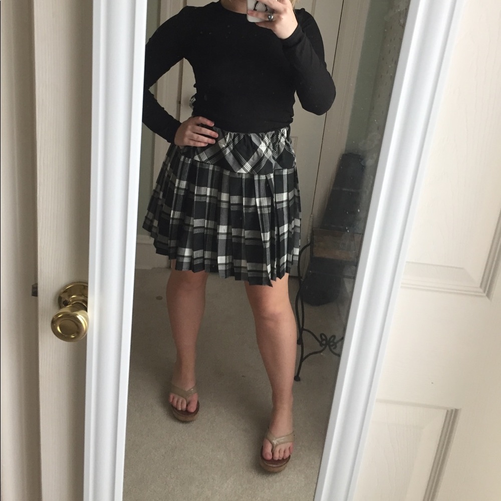 Plaid Schoolgirl Short Skirt Size Small