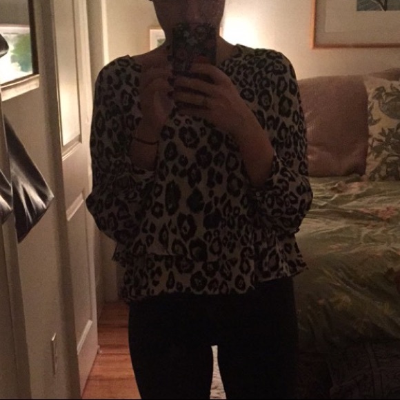 Zara Leopard Print Blouse - Picture 7 of 7
