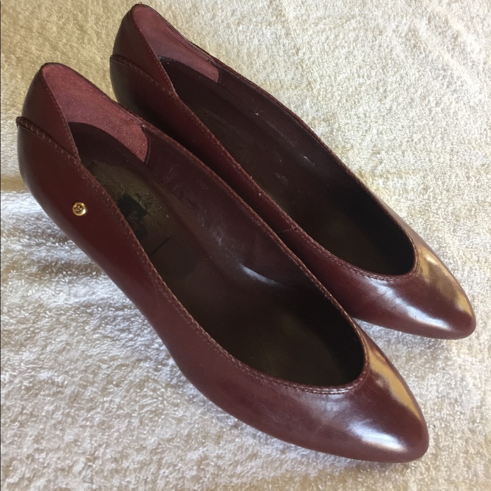 Etienne Aigner Women’s Burgundy Heels Size Sz 9 M