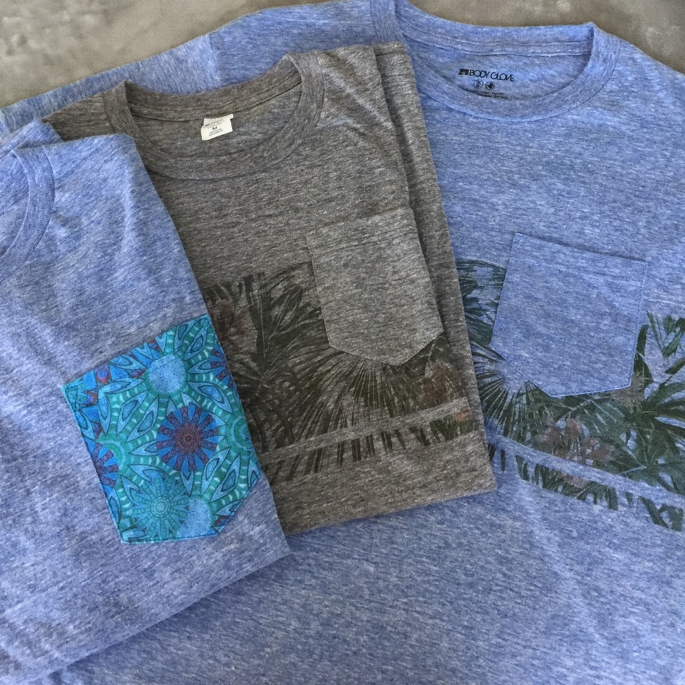Men's t-shirt Blue Eidon, Grey Optima and Blue 🤚