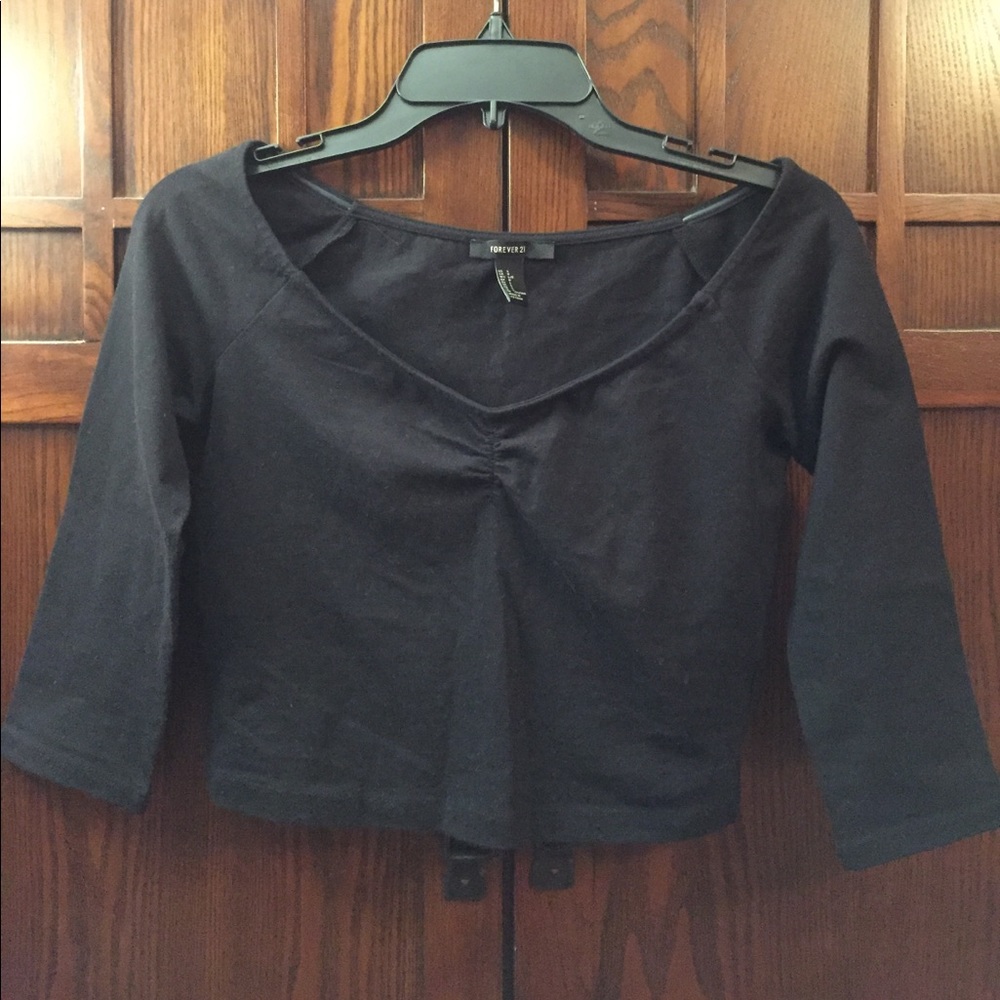 Forever 21 Off-The-Shoulder Crop Top