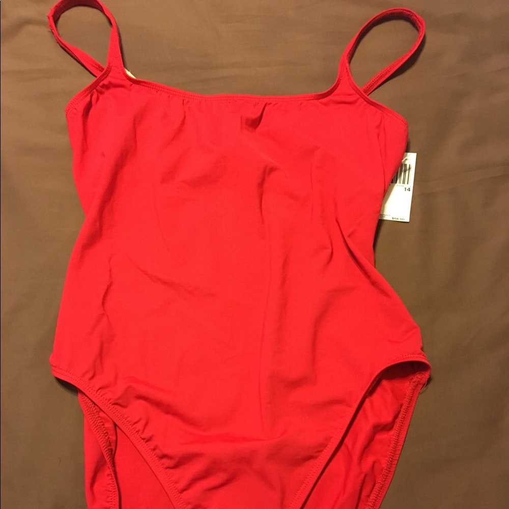 Red Hot One Piece Bathing Suit