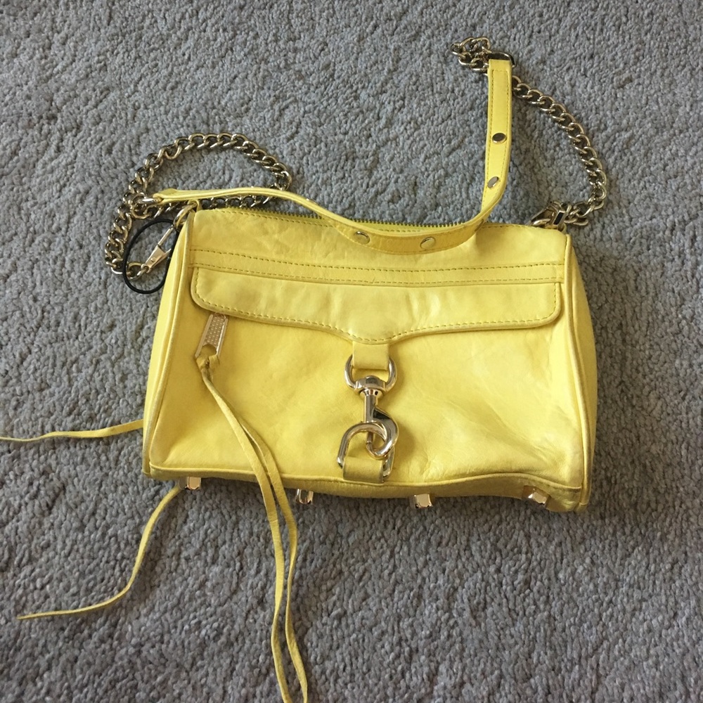 Yellow Rebecca Minkoff cross body bag