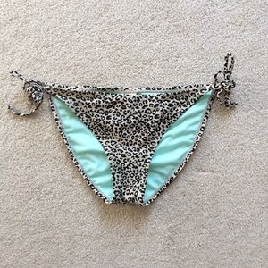 Cinched Semi-Cheeky Tie Waist Bikini Bottoms