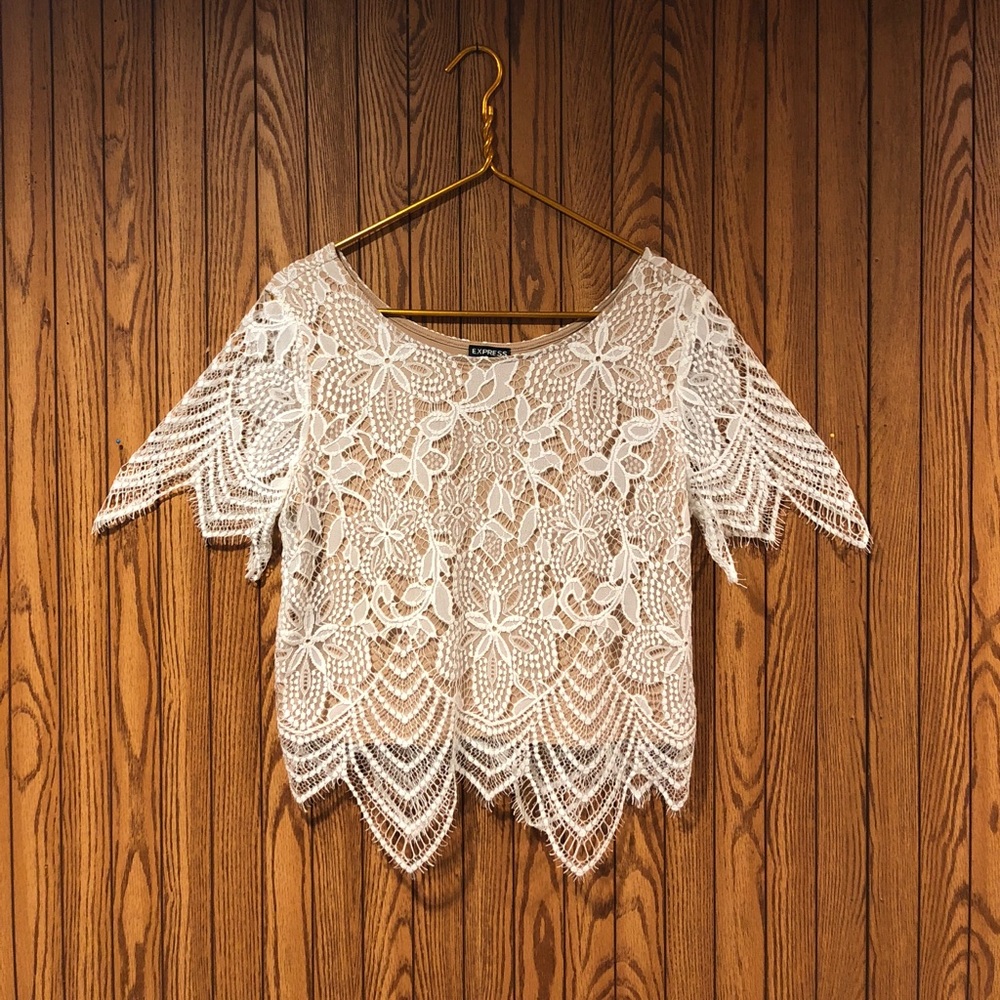 Lace crop top - never worn