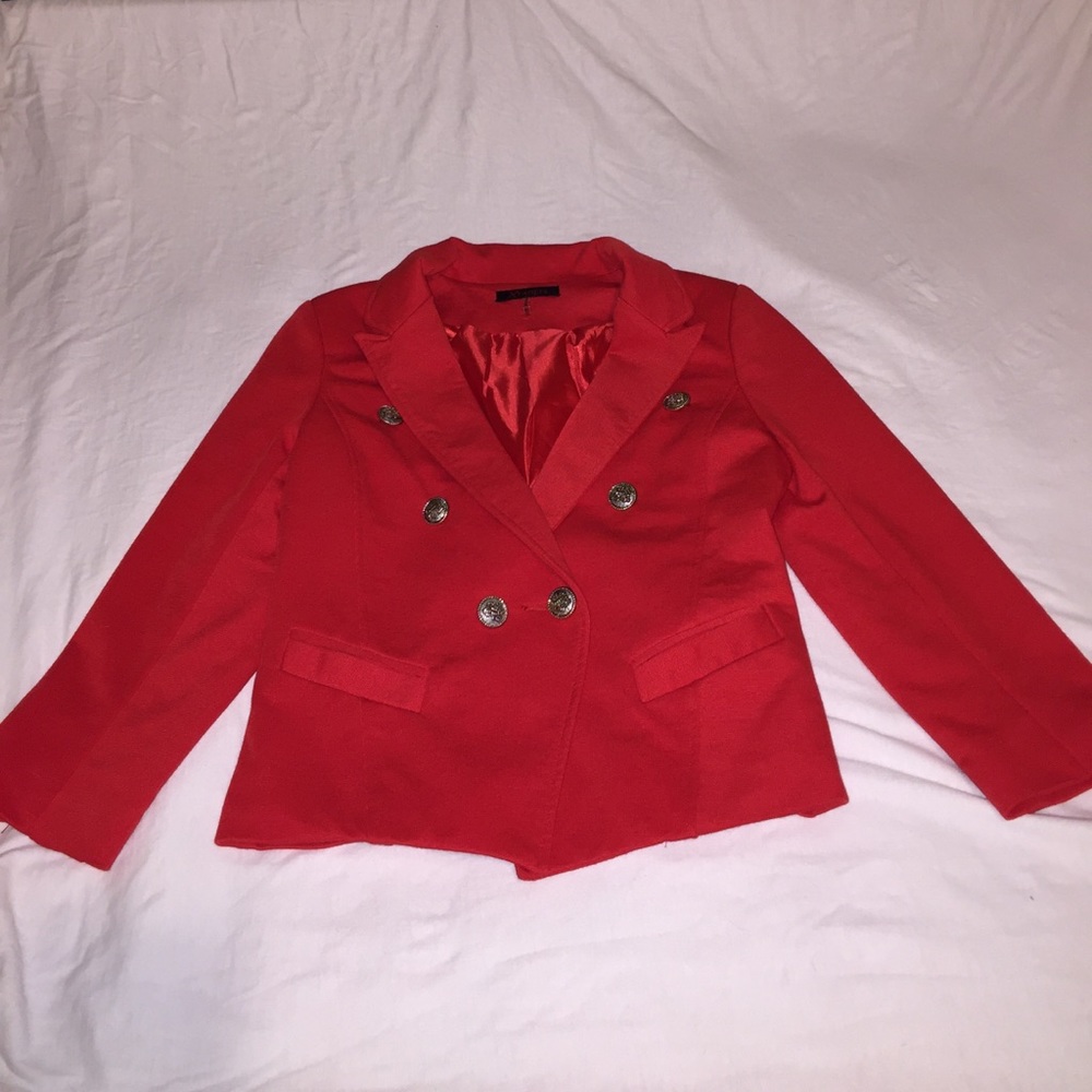 Trendy red coat