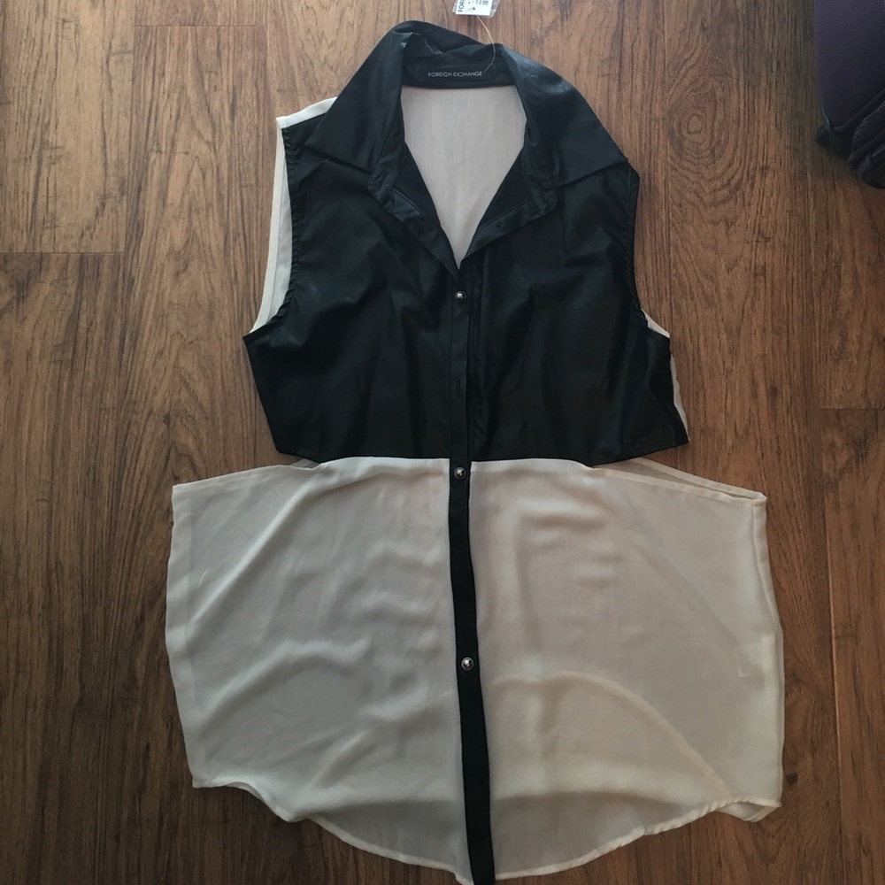 Foreign Exchange Cut-out Shirt