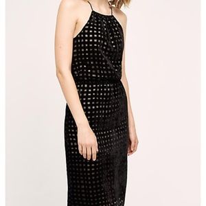 NWT Anthropologie Velvet Halter Dress Sz XS
