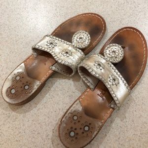 Jack Rogers - Platinum, size 7