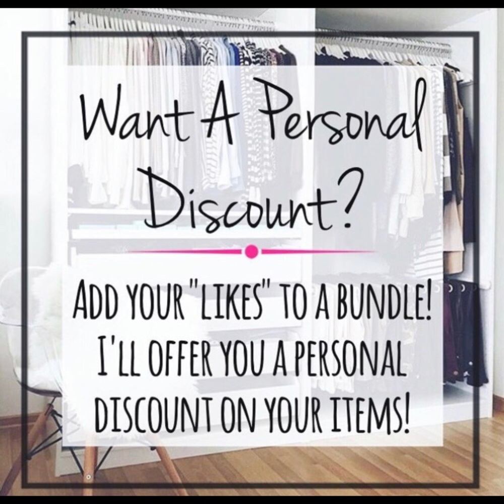 PERSONAL DISCOUNT FOR BUNDLED ITEMS