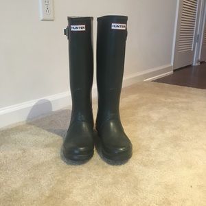 Used Green Hunter Rain Boots