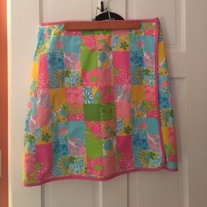 Lilly Pulitzer reversible wrap skirt