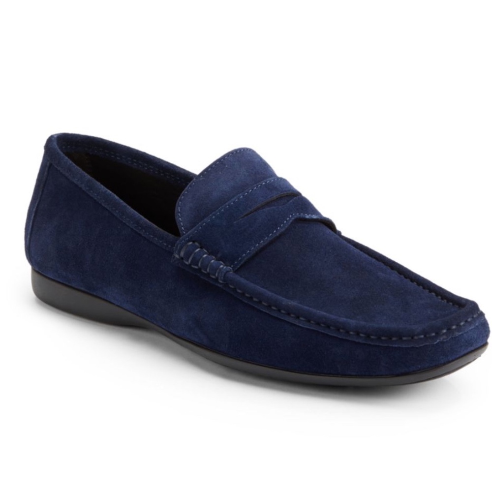Bruno Magli Partie Suede Penny Loafers
