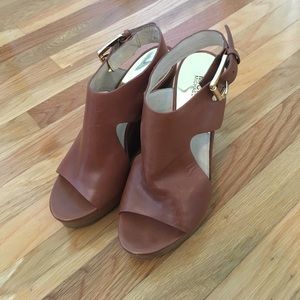 Brown Michael Kors wedges