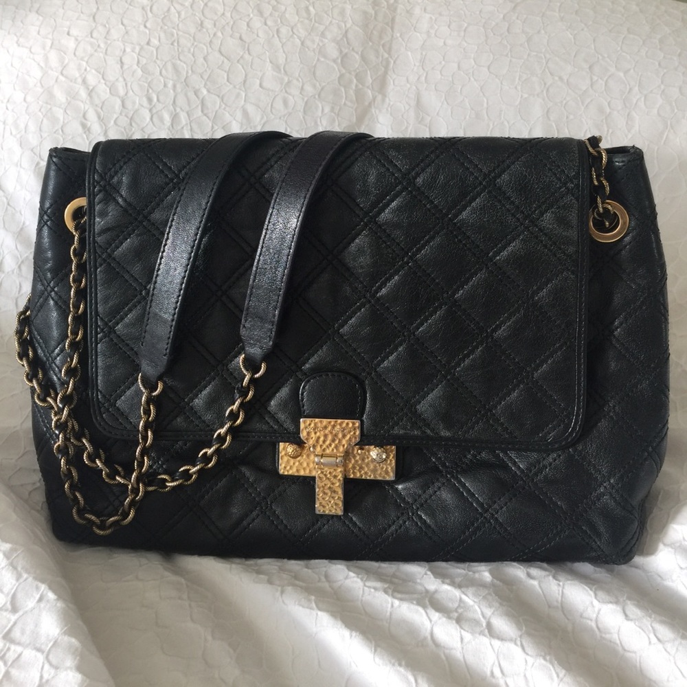 Marc Jacobs Black Quilted Purse XL