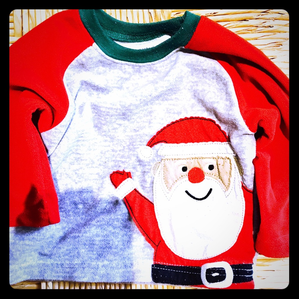 Santa Claus pajama top.