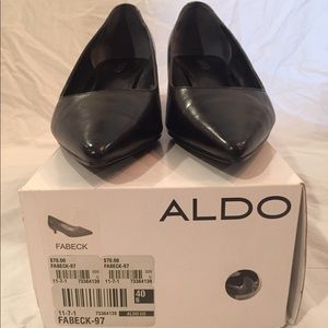 Aldo Fabeck black kitten heels