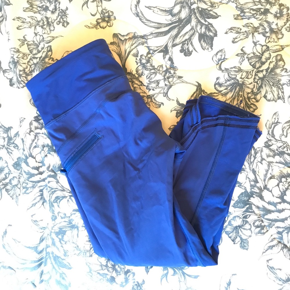 Lululemon Cobalt Blue Cropped Pant Size 4