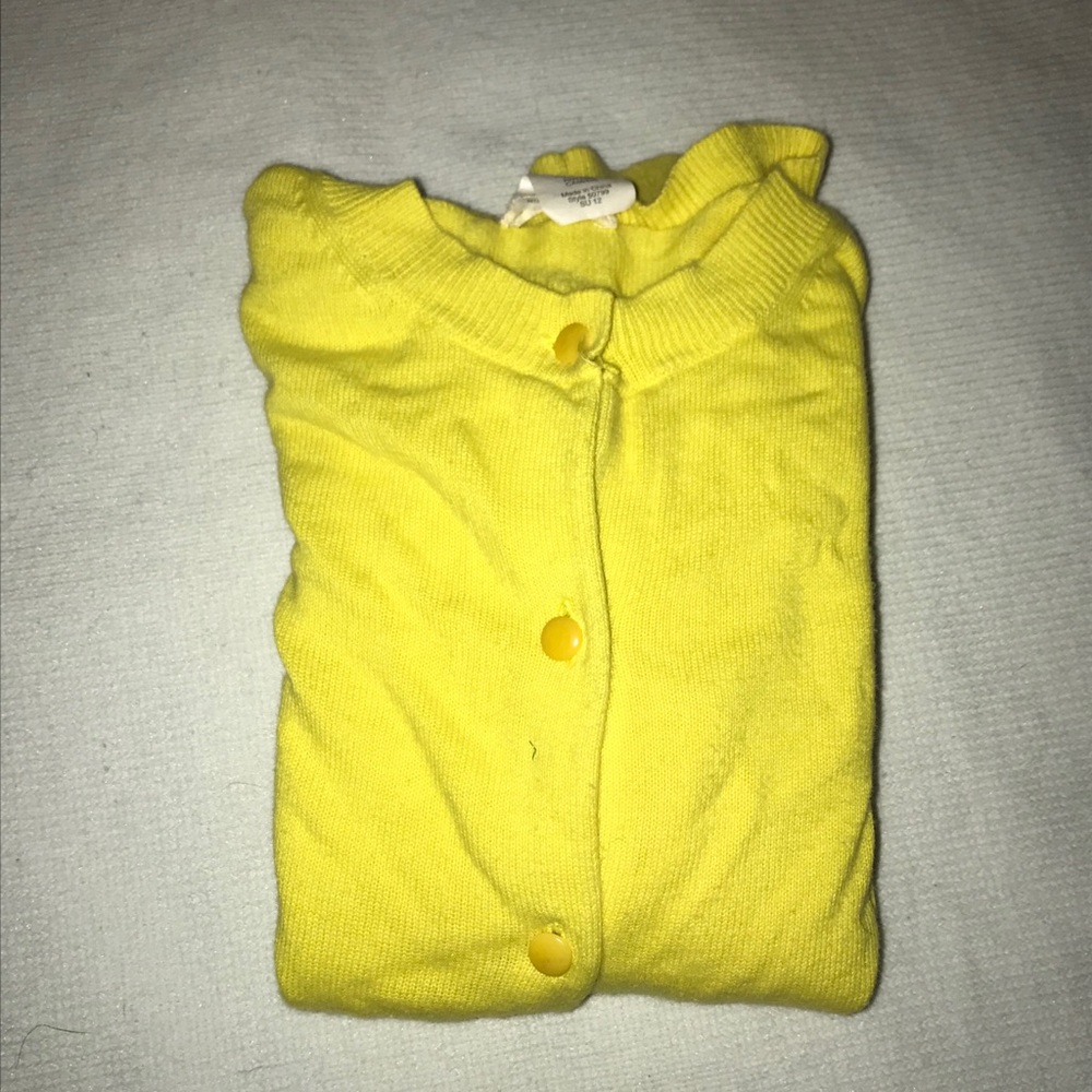 Little girls yellow Sweater