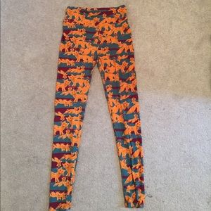 Lula Roe OS Unicorn Fox Print