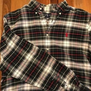 Men's L Polo Ralph Lauren plaid shirt.