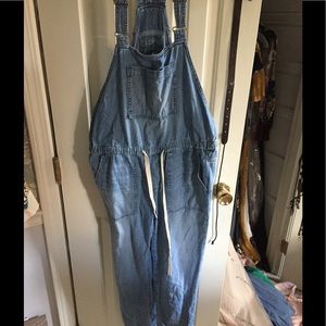 LOFT light wash denim Overalls size XS