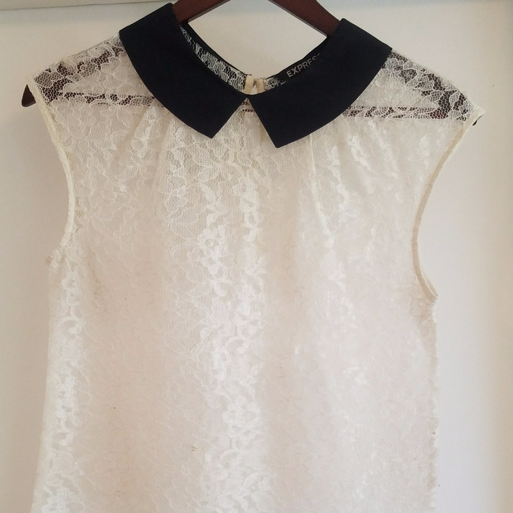Express White Lace top