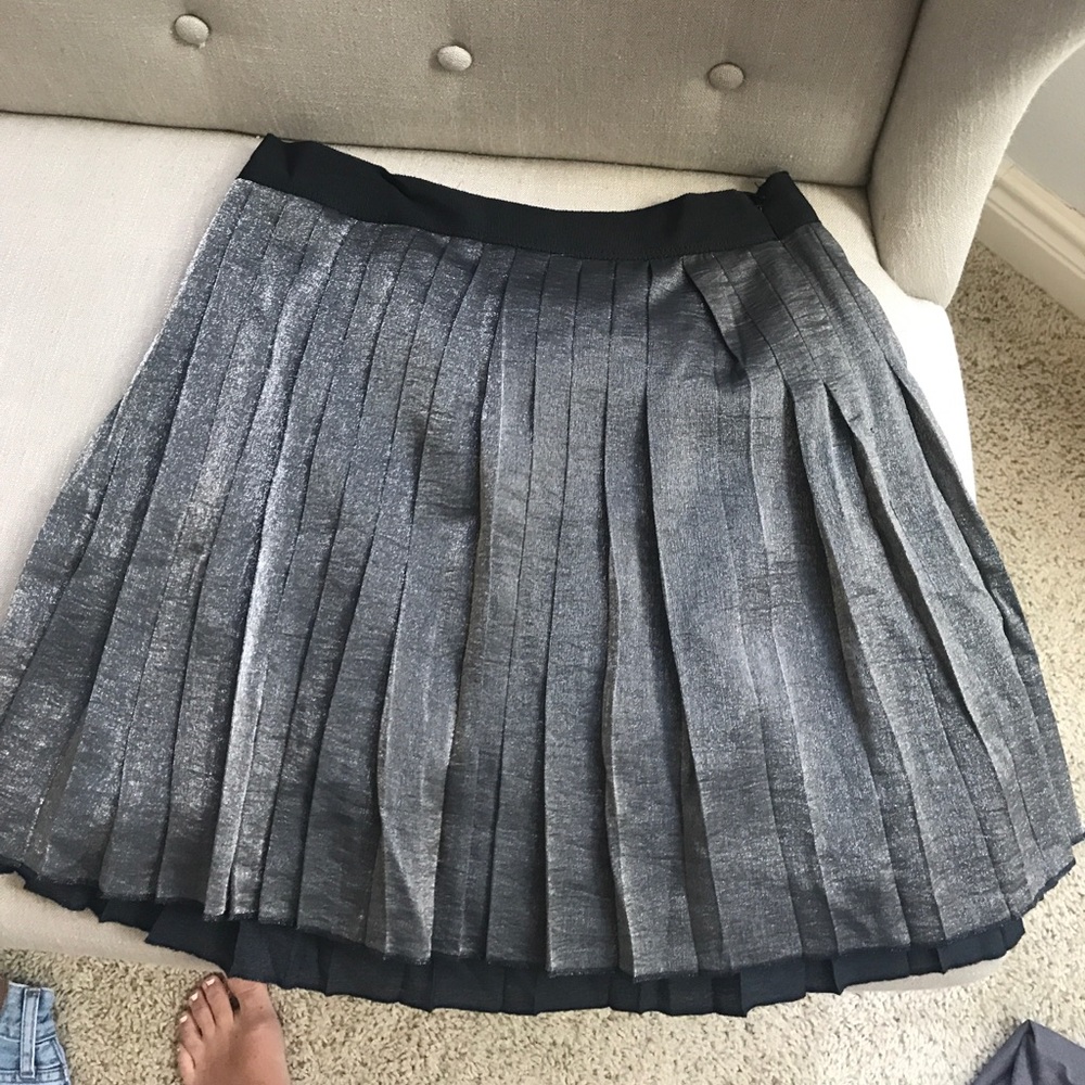 Madewell metallic mini skirt