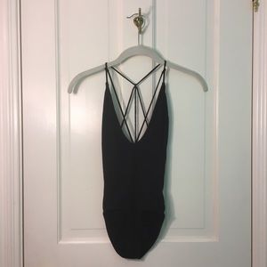 Black Strap Bodysuit