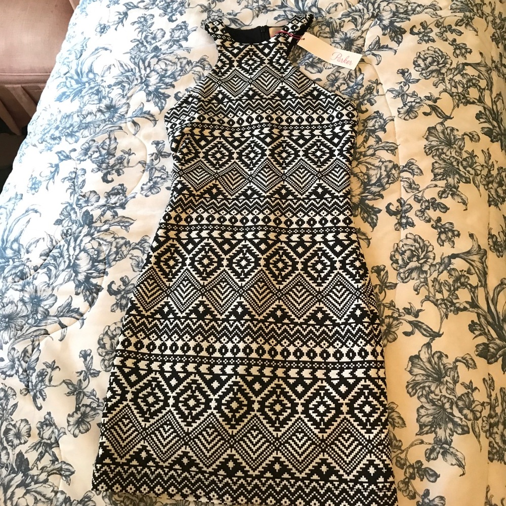 Parker High Neck Bodycon Dress Size XS