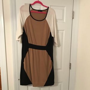 AGB, colorblock dress, Size 2X