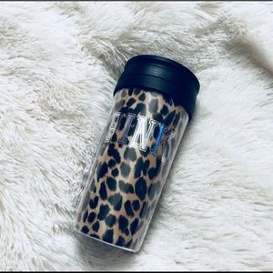 VS PINK leopard coffee tumbler