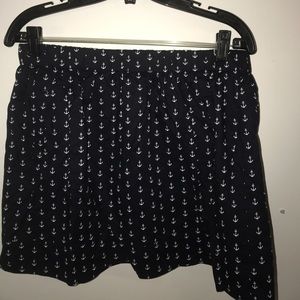 J. Crew Anchor Patterned Skater Skirt