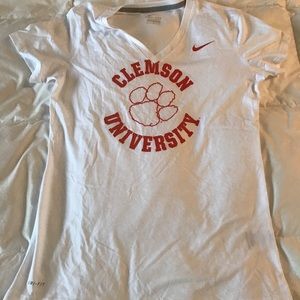 Nike dri fit Clemson v-neck