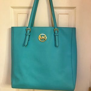 Michael Kors Teal Tote Bag