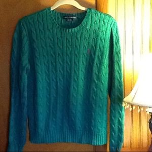 XL Ralph Lauren emerald green sweater