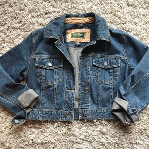Cropped jean jacket