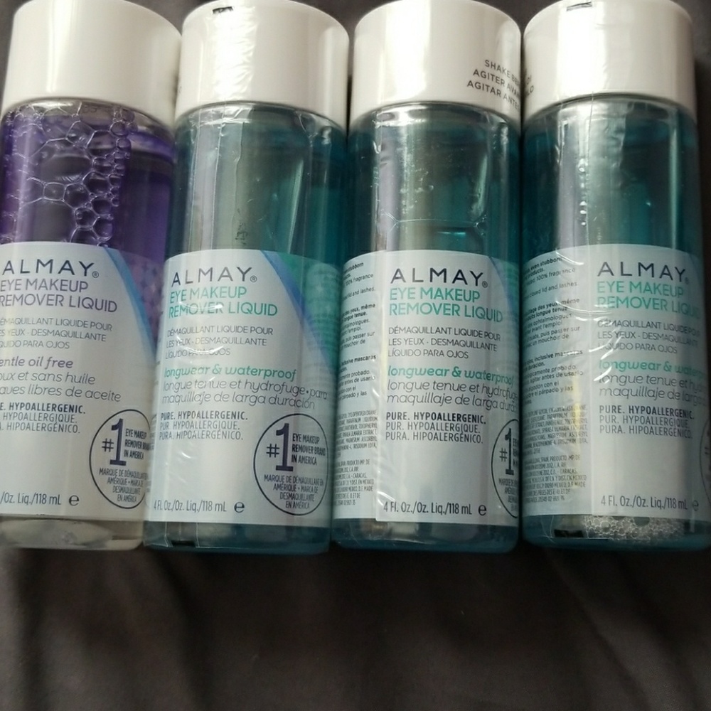4 liquid Almay makeup removers