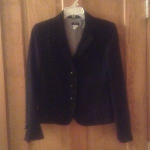 J Crew 3 pocket Black Wool Blazer
