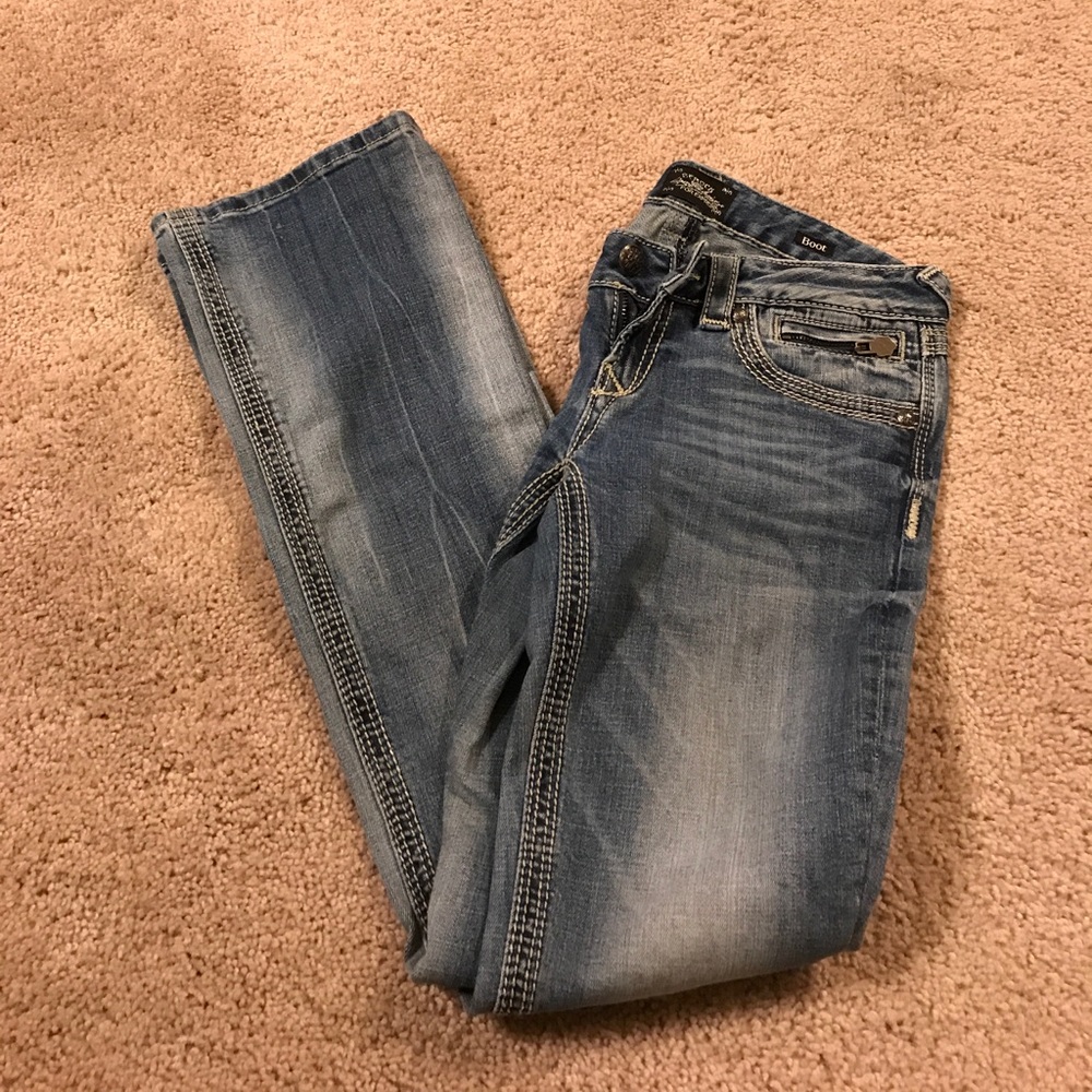 Express jeans! Barely warn!