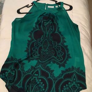 Green dress tank