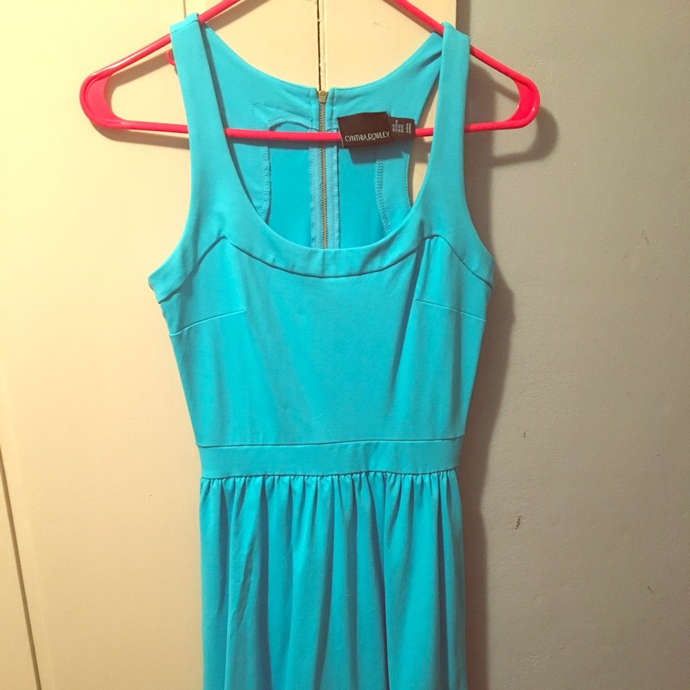 Cynthia Rowley blue cocktail dress